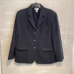 L.L. Bean Charcoal Women's Suit Jacket Size 16P